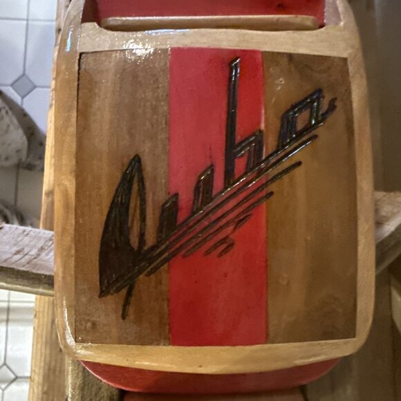 Vintage Wooden Handmade Classic Car Model Cadillac - Picture 9 of 16